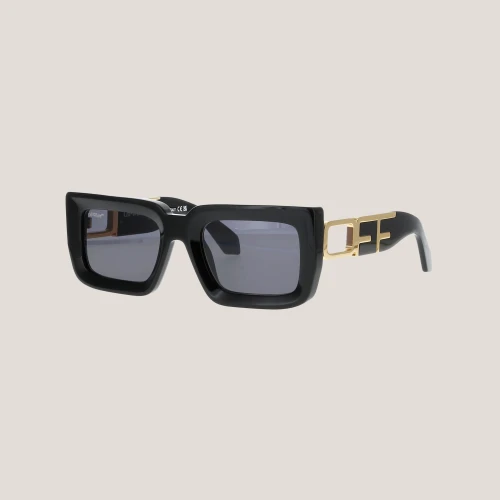 OFF WHITE Boston Rectangular Frame Sunglasses BLACK