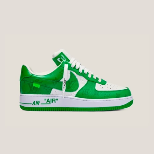 LOUIS VUITTON X NIKE AIR FORCE 1 GREEN