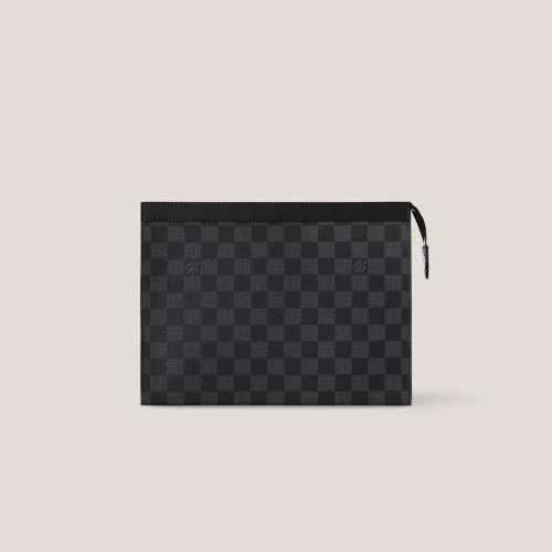 LOUIS VUITTON Pochette Voyage Damier Graphite Canvas