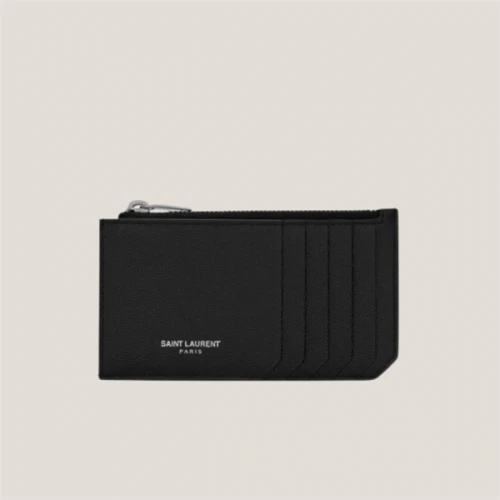 SAINT LAURENT Credit Card Holder BLACK