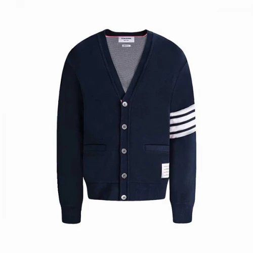 THOM BROWNE Cardigan 4-Bar Dark NAVY/BLACK