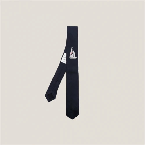 THOM BROWNE Navy Sailboat Tie NAVY