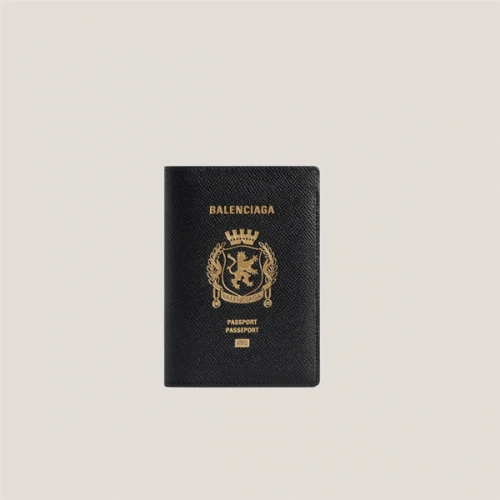 BALENCIAGA Men's Passport Holder In BLACK