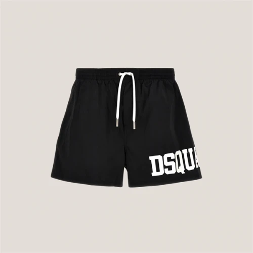 DSQUARED2 Logo Printed Swim Shorts BLACK