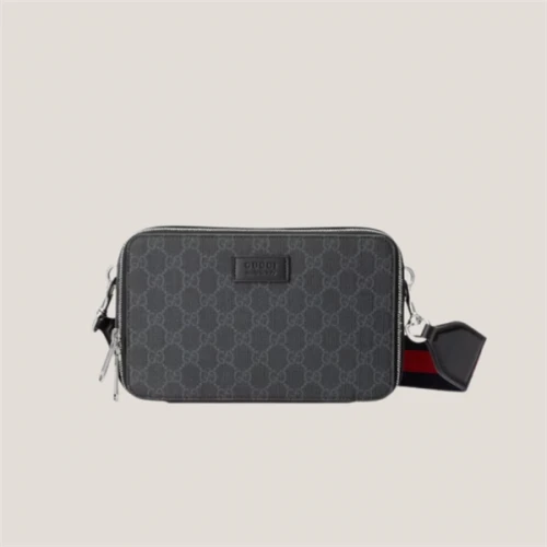 GUCCI GG Supreme Mini Shoulder Bag BLACK