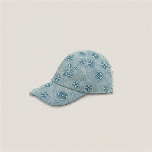 LOUIS VUITTON Monogram Washed Denim Cap