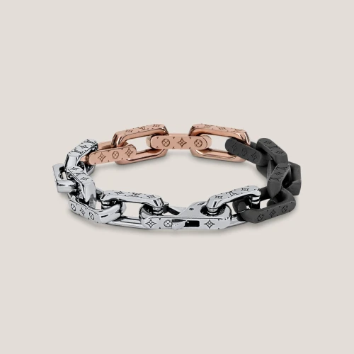 LOUIS VUITTON Monogram Chain Bracelet